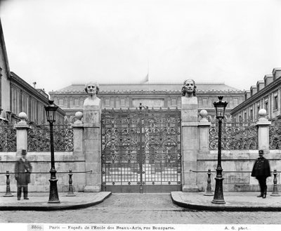 Ecole Nationale Superieure des Beaux-Arts, rue Bonaparte by Adolphe Giraudon